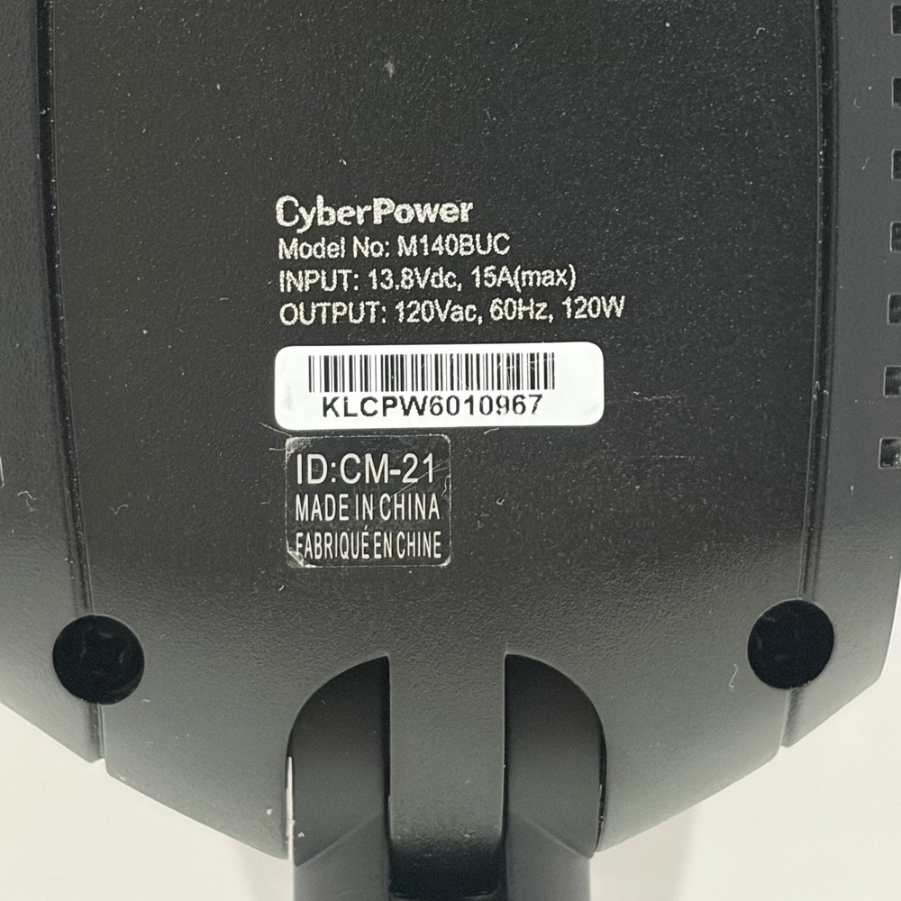 CyberPower 140W Car Power Inverter 12V DC to 120V AC Model M140BUC - Picture 3 of 7